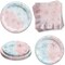 Gender Reveal Party Supplies - Gender Reveal Plates - What Will the Little Snowflake Be? - Baby Shower Tableware Set Includes Plates Napkins | Kit for 24